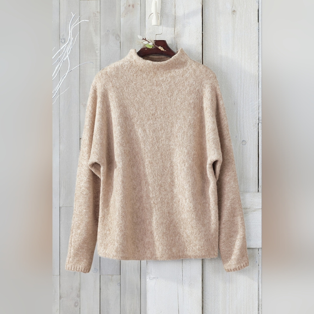 Coldwater Creek- Dolman Sleeve Mockneck Sweater, Sz. XL